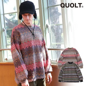 30％OFF SALE セール QUOLT クオルト FABRE KNIT メンズ ニット 送料無料 atftps