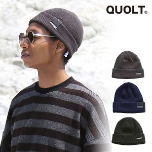 2024 秋冬 先行予約 8月中旬〜下旬入荷予定 QUOLT クオルト RIB BEANIE メンズ ニットキャップ キャンセル不可 atfcap