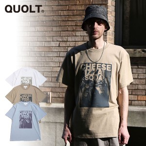 30％OFF SALE セール QUOLT クオルト CHEESE TEE メンズ Tシャツ 半袖 ストリート atftps