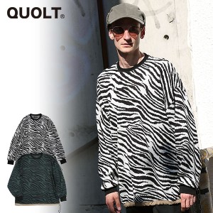 30%OFF SALE セール　QUOLT クオルト ZEBRA KNIT メンズ セーター 送料無料 atftps