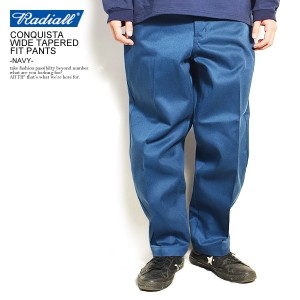 RADIALL ラディアル CONQUISTA - WIDE TAPERED FIT PANTS -NAVY- radiall メンズ パンツ ワークパンツ 送料無料 ストリート atfpts