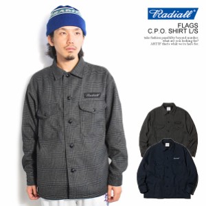 20%OFF SALE セール RADIALL ラディアル FLAGS - C.P.O. SHIRT L/S radiall メンズ シャツ 長袖 CPOシャツ 送料無料 ストリート atftps