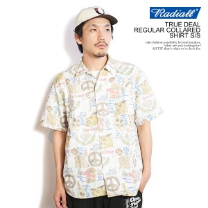 RADIALL ラディアル TRUE DEAL - REGULAR COLLARED SHIRT S/S radiall メンズ シャツ 半袖 総柄シャツ HIROTTON 送料無料 atftps