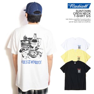 RADIALL ラディアル SUNTOWN - CREW NECK T-SHIRT S/S radiall メンズ Tシャツ 半袖 クルーネック ストリート atftps