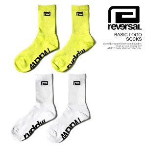 reversal リバーサル BASIC LOGO SOCKS メンズ ソックス ハイソックス スポーツソックス 靴下 ストリート rvddw atfacc