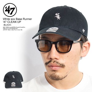 '47 フォーティーセブン White sox Base Runner '47 CLEAN UP Black メンズ キャップ 帽子 ホワイトソックス ストリート atfcap