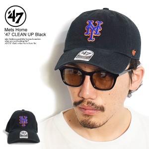 '47 フォーティーセブン Mets Home '47 CLEAN UP Black メンズ キャップ メッツ クリーンナップ ストリート atfcap