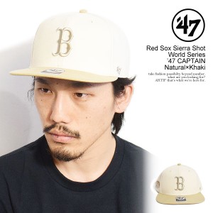 '47 フォーティーセブン Red Sox Sierra Shot World Series ’47 CAPTAIN Natural×Khaki メンズ キャップ レッドソックス ストリート at