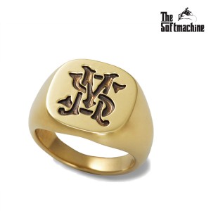 【受注生産商品 (3週間〜1ヶ月)】 SOFTMACHINE ソフトマシーン SM STAMP RING 18K (RING) メンズ リング キャンセル不可 atfacc