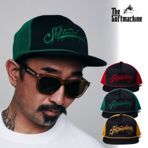 30％OFF SALE セール SOFTMACHINE ソフトマシーン DRIPPING LOGO CAP(MESH CAP) メンズ キャップ atfcap