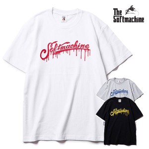 20％OFF SALE セール SOFTMACHINE ソフトマシーン DRIPPING LOGO-T(T-SHIRTS) メンズ Tシャツ atftps