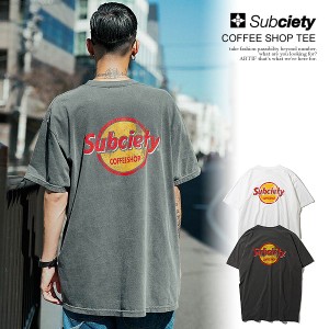 30％OFF SALE セール SUBCIETY サブサエティ COFFEE SHOP TEE subciety メンズ Tシャツ 半袖 半袖TEE ストリート atftps