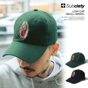 SUBCIETY サブサエティ LOW CAP -SKULL MARIA- メンズ キャップ ローキャップ スポーツキャップ スカルマリア ストリート atfcap