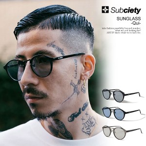 SUBCIETY サブサエティ SUNGLASS -Qui- subciety メンズ サングラス ボストンタイプ カラーレンズ ストリート atfacc