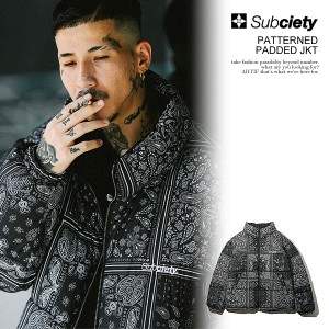 SUBCIETY サブサエティ PATTERNED PADDED JKT subciety メンズ ジャケット パデッドジャケット リバーシブル 送料無料 atfjkt