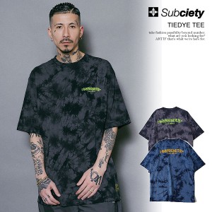 SUBCIETY サブサエティ TIEDYE TEE subciety メンズ Tシャツ 半袖 半袖TEE タイダイ染め ストリート atftps