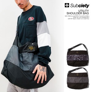 SUBCIETY サブサエティ UTILITY SHOULDER BAG メンズ ショルダーバッグ ペイズリー 送料無料 ストリート atfacc