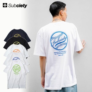 40％OFF SALE セール SUBCIETY サブサエティ LEAGUE TEE subciety メンズ Tシャツ 半袖 BASEBALL atftps