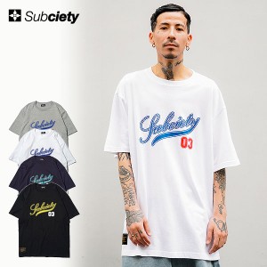 30％OFF SALE セール SUBCIETY サブサエティ SUPPORTER TEE subciety メンズ Tシャツ 半袖 BASEBALL ストリート atftps