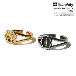 SUBCIETY×FirST by JAM HOME MADE サブサエティ MARIA MEDAILLE RING subciety メンズ リング 指輪 コラボ 送料無料 atfacc