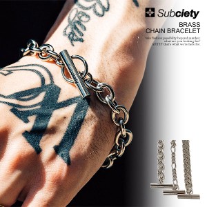 SUBCIETY サブサエティ BRASS CHAIN BRACELET subciety メンズ ブレスレット チェーンブレスレット ストリート atfacc