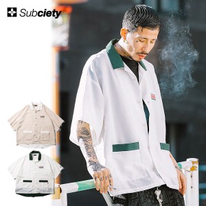 30％OFF SALE セール SUBCIETY サブサエティ DOUGH BOY SHIRT subciety メンズ シャツ 半袖シャツ 送料無料 atftps