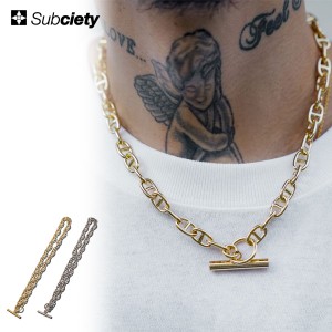 SUBCIETY サブサエティ 2WAY NECKLACE subciety メンズ ネックレス ブレスレット チェーン 真鍮 ストリート atfacc
