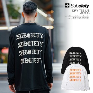 30％OFF SALE セール SBCY SPORT サブサエティスポーツ DRY TEE L/S -G.O.T- subciety メンズ Tシャツ ドライTシャツ ロンT atftps