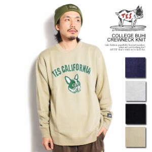 The Endless Summer エンドレスサマー TES COLLEGE BUHI CREWNECK KNIT メンズ ニット セーター クルーネック atftps