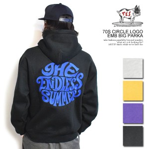 The Endless Summer エンドレスサマー TES 70S CIRCLE LOGO EMB BIG PARKA メンズ パーカー プルオーバー 送料無料 ストリート atftps