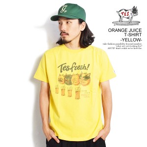 The Endless Summer エンドレスサマー TES ORANGE JUICE T-SHIRT -YELLOW- メンズ Tシャツ 半袖 TES USコットン ストリート atftps