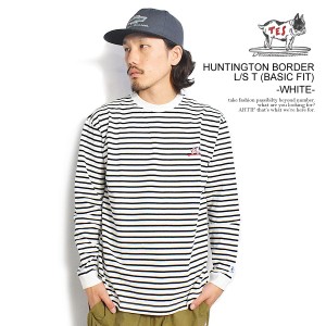 The Endless Summer エンドレスサマー HUNTINGTON BORDER L/S T (BASIC FIT) -WHITE- メンズ Tシャツ 長袖 ロンT ボーダー atftps