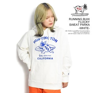 The Endless Summer エンドレスサマー TES RUNNING BUHI FLOCKY SWEAT PARKA -WHITE- メンズ パーカー プルオーバー 送料無料 atftps