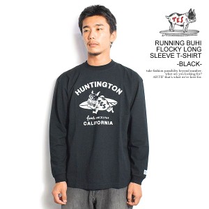 The Endless Summer エンドレスサマー TES RUNNING BUHI FLOCKY LONG SLEEVE T-SHIRT -BLACK- メンズ Tシャツ 長袖 ロンT 送料無料 atftp