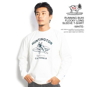 The Endless Summer エンドレスサマー TES RUNNING BUHI FLOCKY LONG SLEEVE T-SHIRT -WHITE- メンズ Tシャツ 長袖 ロンT 送料無料 atftp