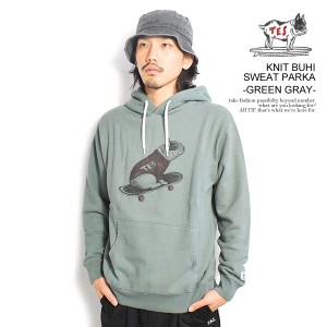 The Endless Summer エンドレスサマー TES KNIT BUHI SWEAT PARKA -GREEN GRAY- メンズ パーカー プルオーバー 送料無料 ストリート atft