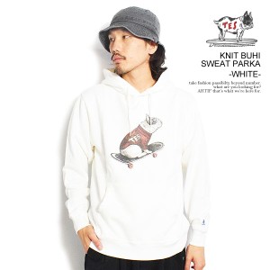 The Endless Summer エンドレスサマー TES KNIT BUHI SWEAT PARKA -WHITE- メンズ パーカー プルオーバー 送料無料 ストリート atftps