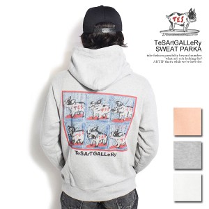 The Endless Summer エンドレスサマー TeSArtGALLeRy SWEAT PARKA メンズ パーカー プルオーバー 日本製 送料無料 ストリート atftps