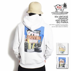 The Endless Summer エンドレスサマー TES 90s VINTAGE GRAPHIC ASH SWEAT BIG PARKA メンズ パーカー プルオーバー 送料無料 atftps