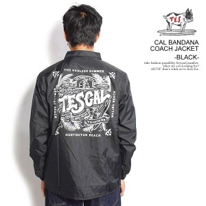 The Endless Summer エンドレスサマー TES CAL BANDANA COACH JACKET -BLACK- メンズ ジャケット コーチジャケット 送料無料 atfjkt