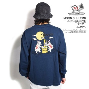 The Endless Summer エンドレスサマー TES MOON BUHI EMB LONG SLEEVE T-SHIRT -NAVY- メンズ Tシャツ 長袖 ロンT 送料無料 atftps