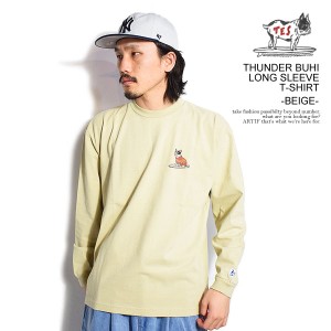 The Endless Summer エンドレスサマー TES THUNDER BUHI LONG SLEEVE T-SHIRT -BEIGE- メンズ Tシャツ 長袖 ロンT atftps