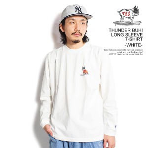 The Endless Summer エンドレスサマー TES THUNDER BUHI LONG SLEEVE T-SHIRT -WHITE- メンズ Tシャツ 長袖 ロンT atftps