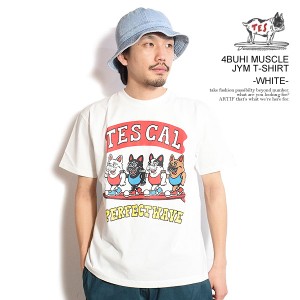 The Endless Summer エンドレスサマー TES 4BUHI MUSCLE JYM T-SHIRT -WHITE- メンズ Tシャツ 半袖 TES USコットン ストリート atftps