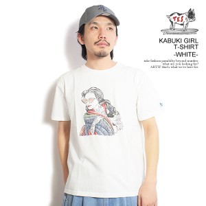 The Endless Summer エンドレスサマー KABUKI GIRL T-SHIRT -WHITE- メンズ Tシャツ 半袖 TES USコットン ストリート atftps