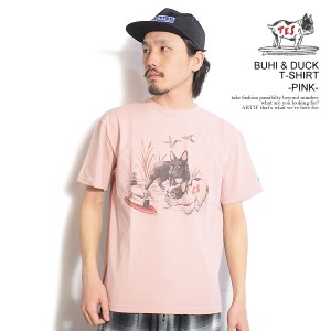 The Endless Summer エンドレスサマー TES BUHI & DUCK T-SHIRT -PINK- メンズ Tシャツ 半袖 TES USコットン ストリート atftps