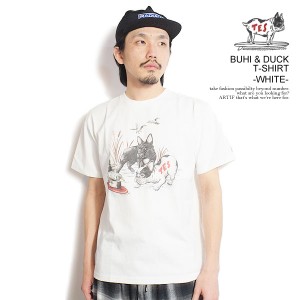 The Endless Summer エンドレスサマー TES BUHI & DUCK T-SHIRT -WHITE- メンズ Tシャツ 半袖 TES USコットン ストリート atftps