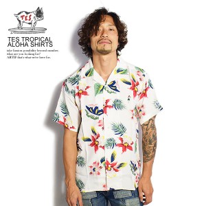 The Endless Summer エンドレスサマー TES TROPICAL ALOHA SHIRTS メンズ シャツ 半袖 アロハシャツ ストリート 送料無料 tes atftps