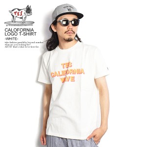 The Endless Summer エンドレスサマー TES CALOFORNIA LOGO T-SHIRT -WHITE- メンズ Tシャツ 半袖 ストリート atftps