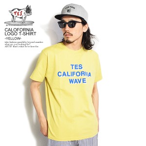 The Endless Summer エンドレスサマー TES CALOFORNIA LOGO T-SHIRT -YELLOW- メンズ Tシャツ 半袖 ストリート atftps